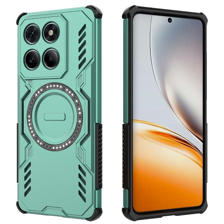 EIDERWOOD Motorola Edge 60 / Edge 60 Fusion Hybrid Plastic Case with Heat Dissipation - Green