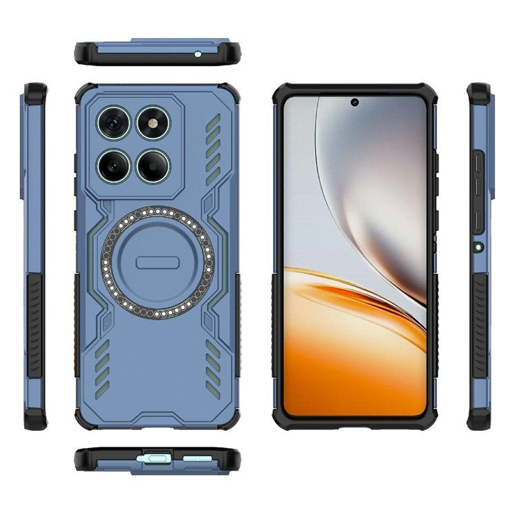 EIDERWOOD Motorola Edge 60 / Edge 60 Fusion Hybrid Plastic Case with Heat Dissipation - Blue