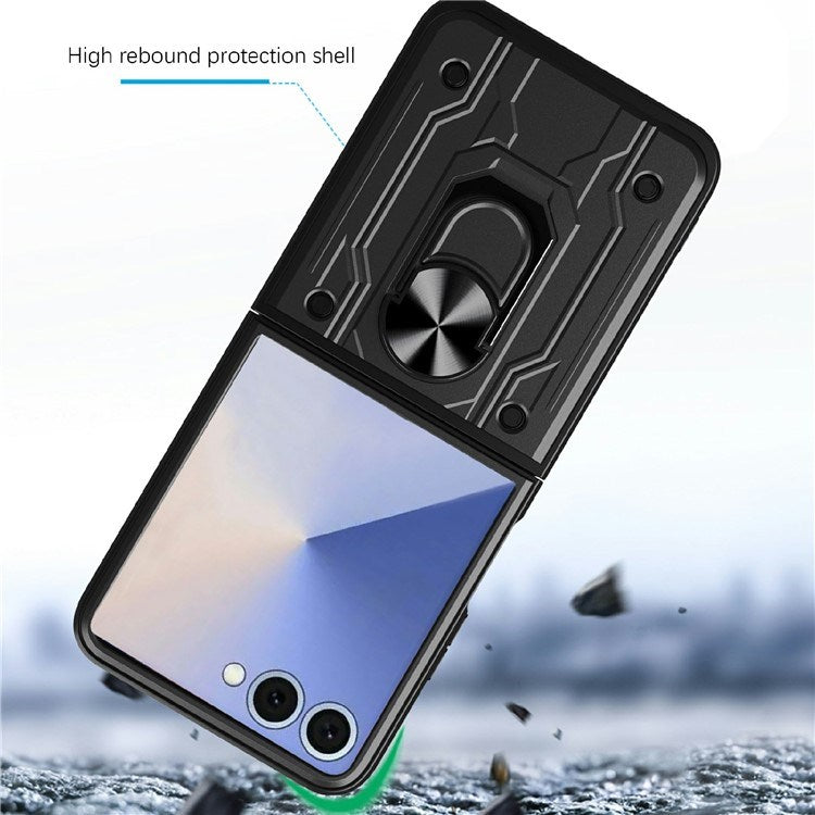 EIDERWOOD Samsung Galaxy Z Flip7 Hybrid Craftsman Case with Kickstand - White