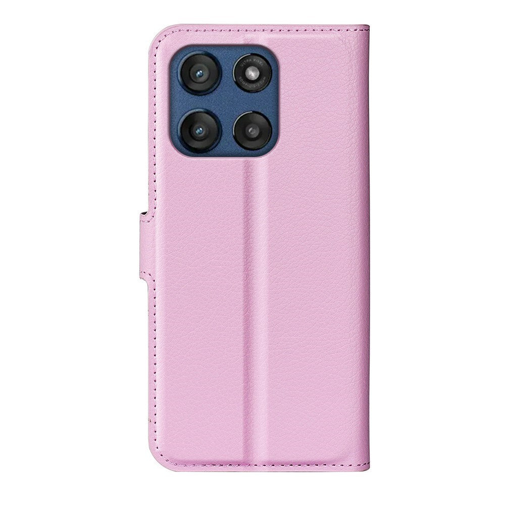 Motorola Moto G Stylus 5G (2025) EIDERWOOD Leather Flip Case with Cardholder & Stand Function - Pink