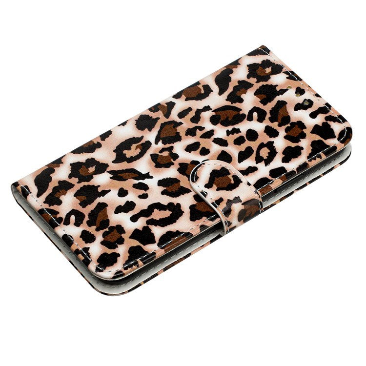 EIDERWOOD iPhone 17 Faux Leather Case with Wallet & Strap - Leopard