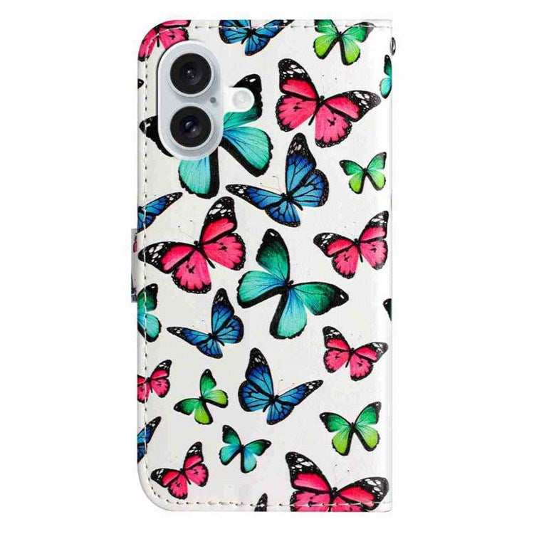 EIDERWOOD iPhone 17 Faux Leather Case with Wallet & Strap - Butterflies