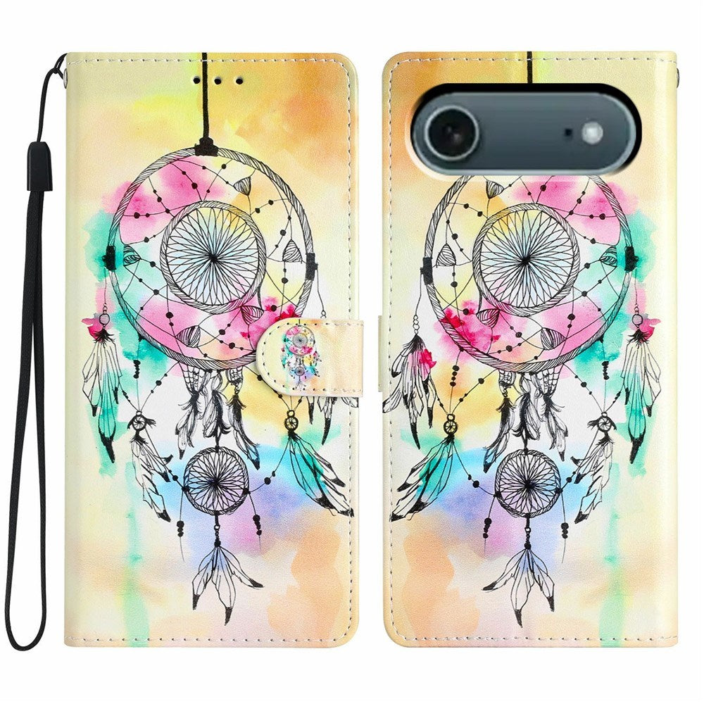 EIDERWOOD iPhone Air Faux Leather Case with Wallet & Strap - Dreamcatcher