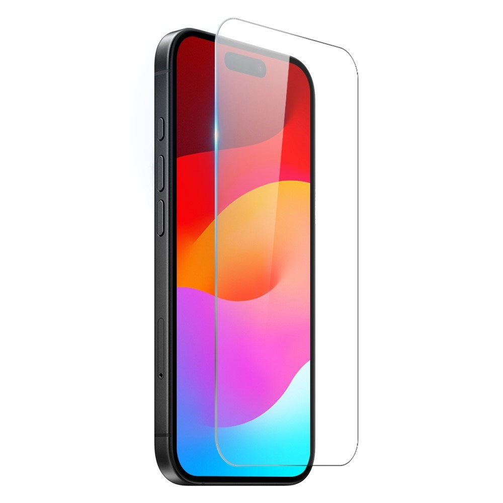 NORTHJO iPhone 17 3-in-1 Protection Set with Shock-Absorbing Flexible Plastic Case / Tempered Screen Protector Glass / Camera Lens Protector Glass - Transparent