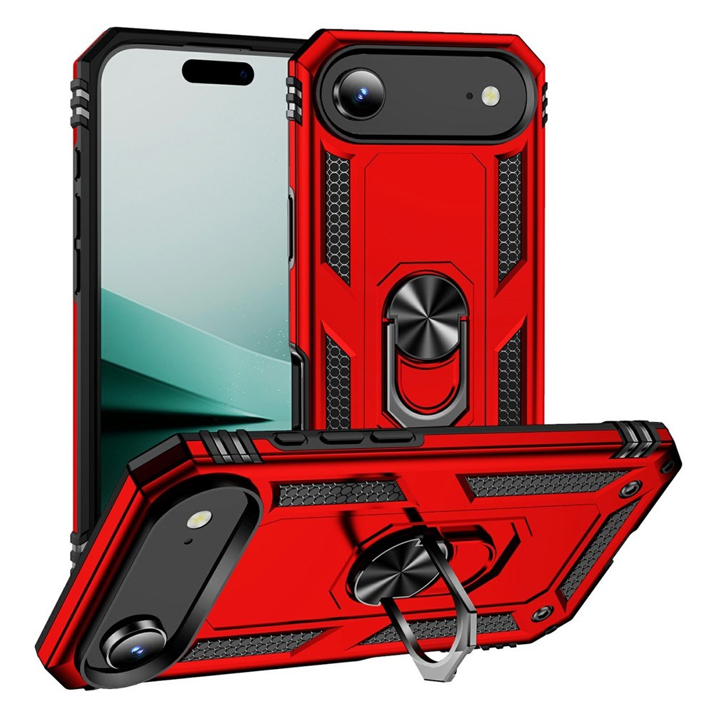 EIDERWOOD iPhone Air Hybrid Craftsman Case with Kickstand - Red