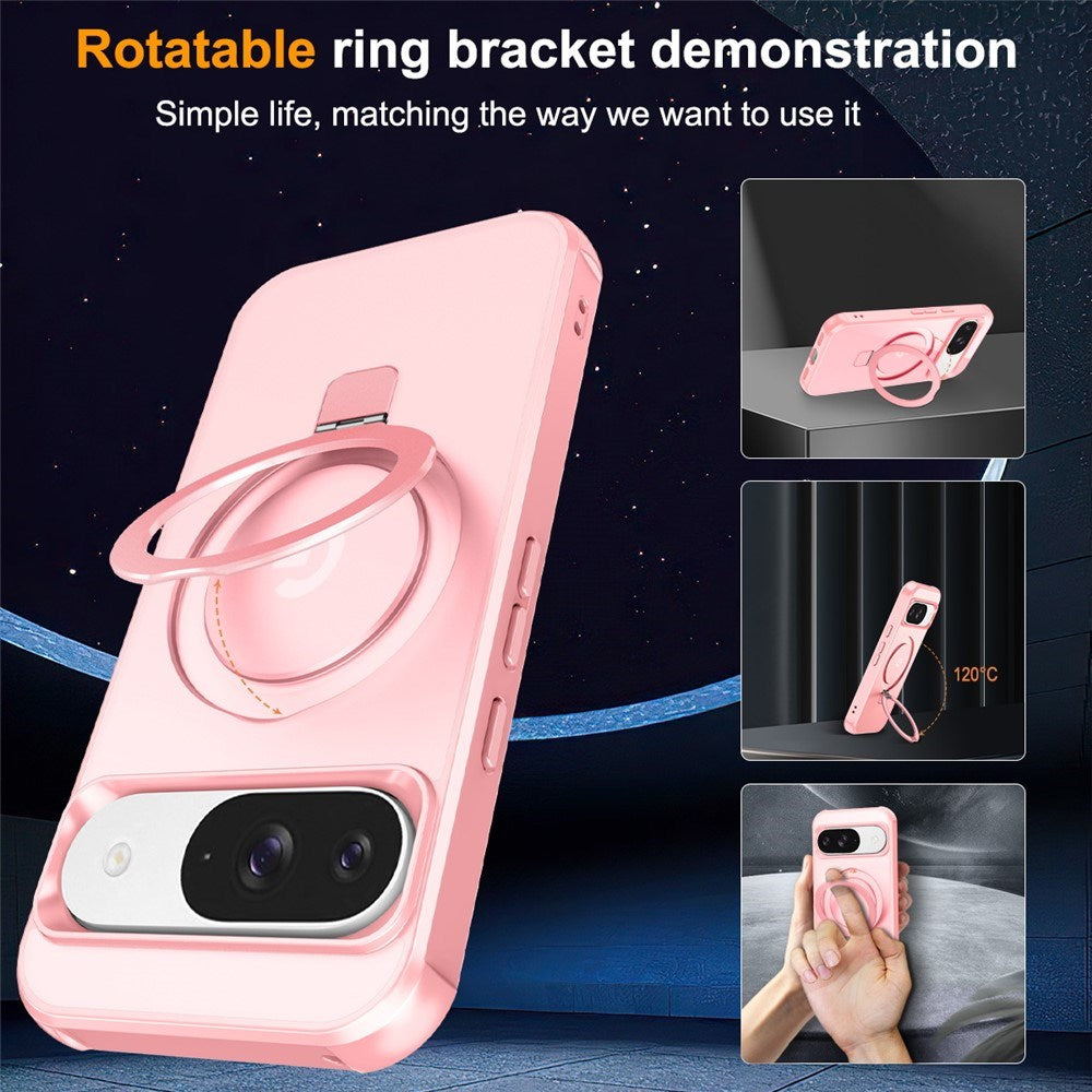 EIDERWOOD Google Pixel 10 / 10 Pro / 9 / 9 Pro Hybrid Case with Kickstand - MagSafe Compatible - Rosa