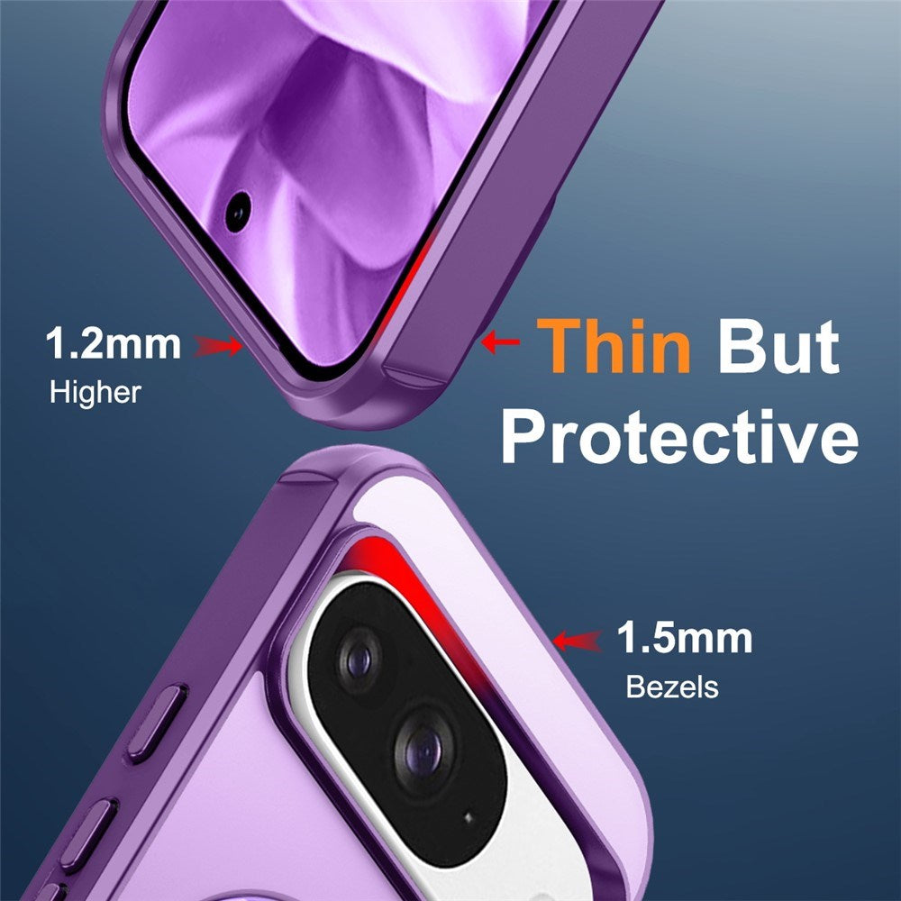 EIDERWOOD Google Pixel 10 / 10 Pro / 9 / 9 Pro Hybrid Case with Kickstand - MagSafe Compatible - Purple
