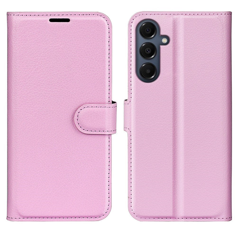 EIDERWOOD Samsung Galaxy A17 (5G) Litchi Faux Leather Wallet Case - Pink