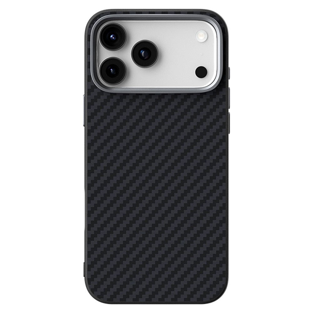 iPhone 18 Pro / 17 Pro ABEEL Hybrid Case with Carbon Fiber Texture - MagSafe Compatible - Black