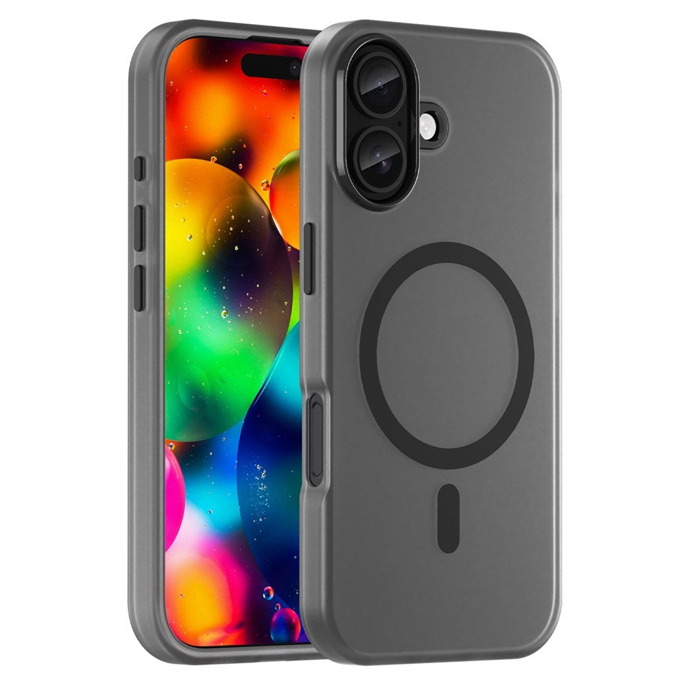 EIDERWOOD iPhone 17 Hybrid Plastic Case - MagSafe Compatible - Matt Transparent / Black