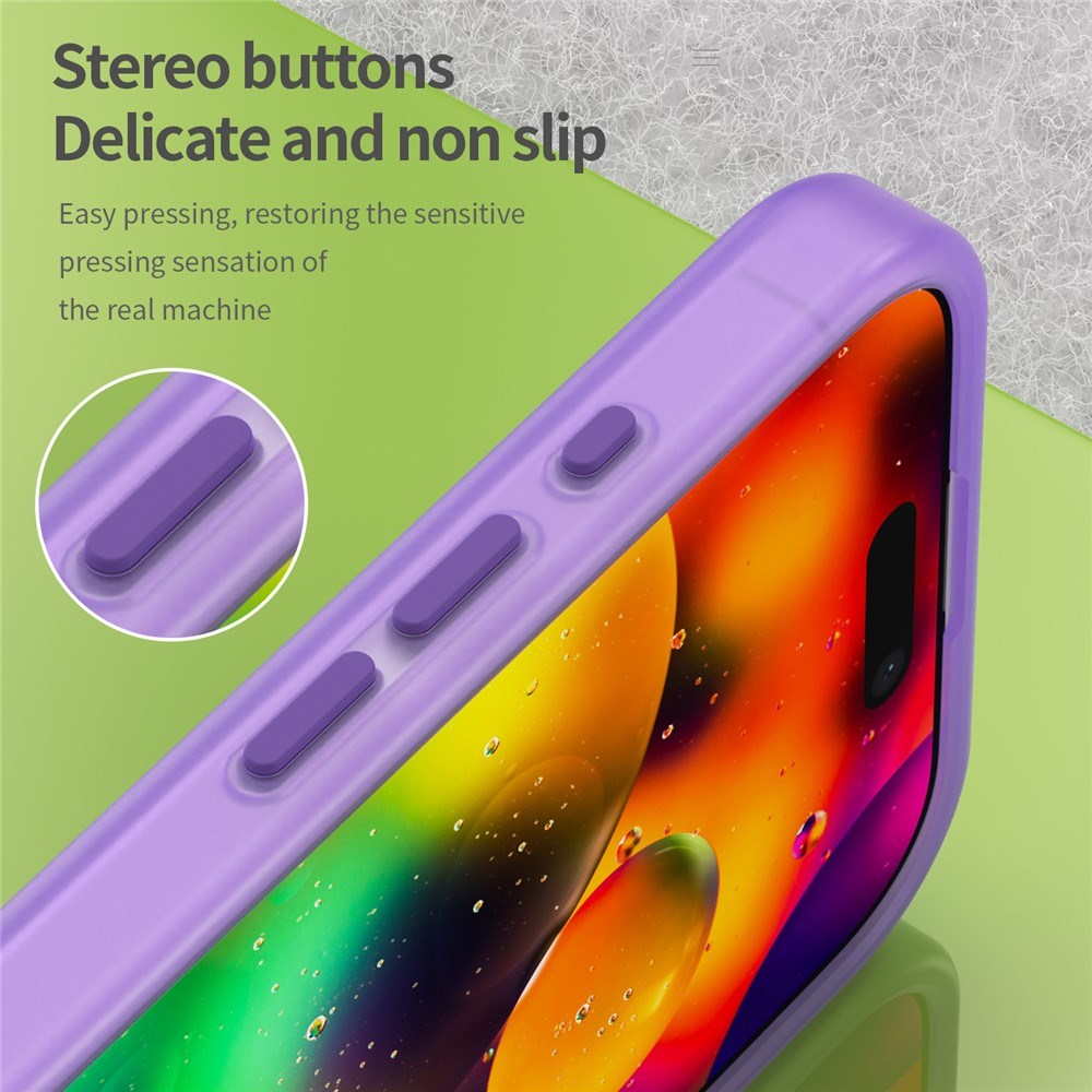 EIDERWOOD iPhone 17 Hybrid Plastic Case - MagSafe Compatible - Matt Transparent / Purple