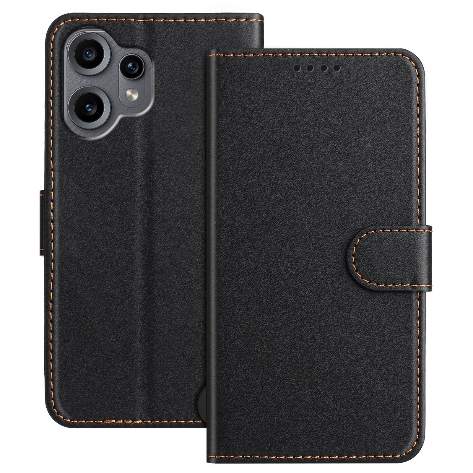 Nothing CMF Phone 2 Pro EIDERWOOD Leather Flip Case w. Wallet - Black