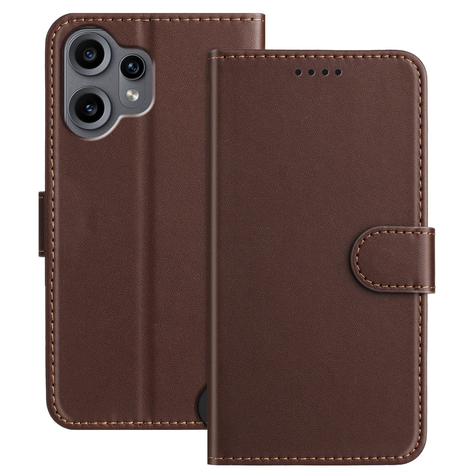 Nothing CMF Phone 2 Pro EIDERWOOD Leather Flip Case w. Wallet - Brown