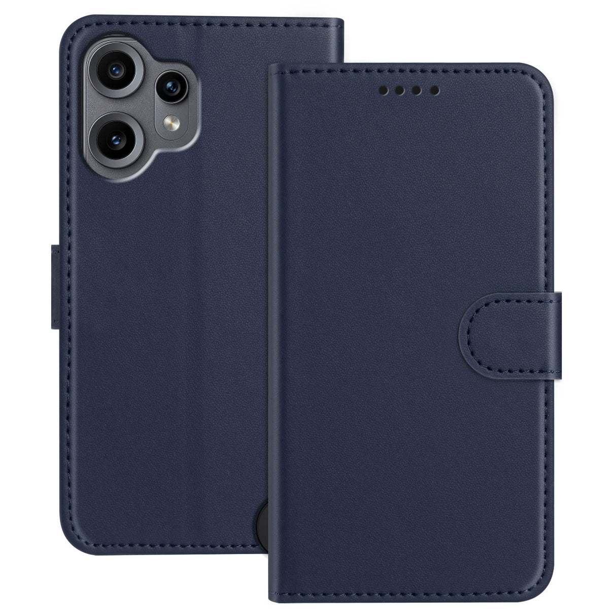 Nothing CMF Phone 2 Pro EIDERWOOD Leather Flip Case w. Wallet - Blue