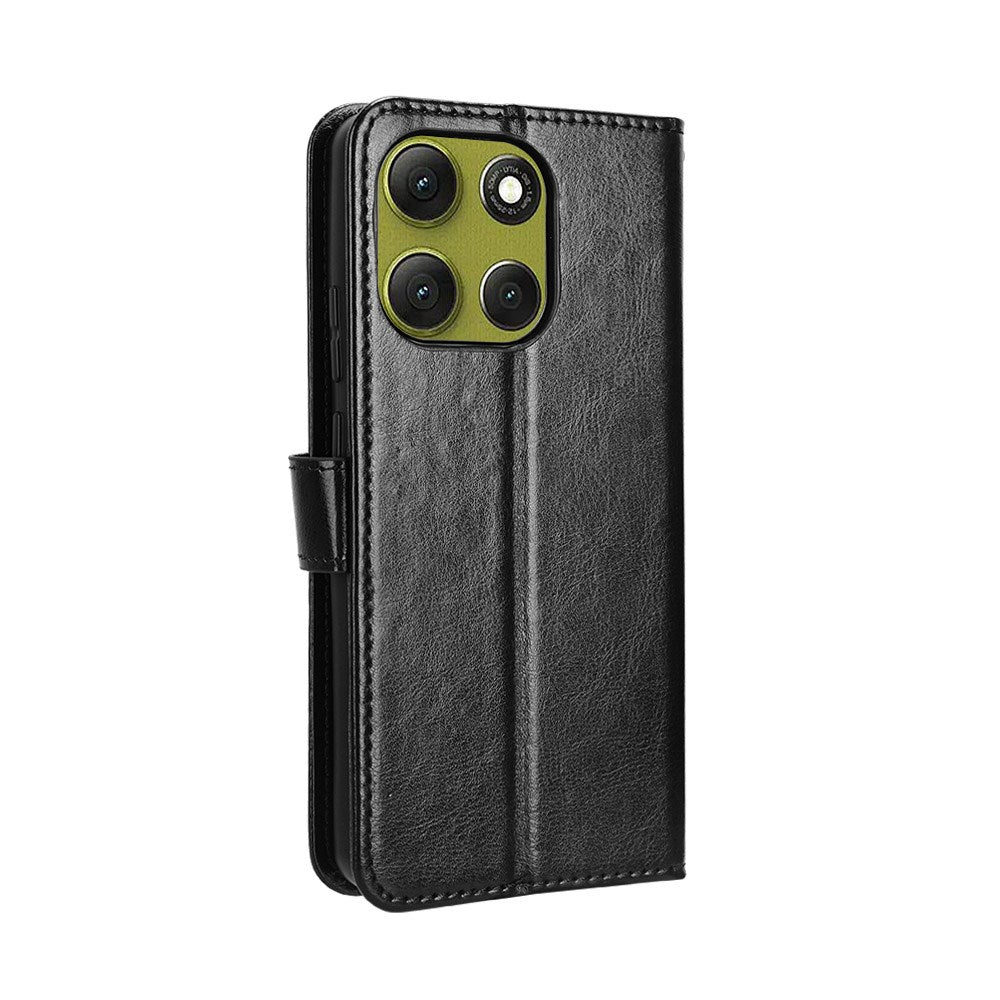 EIDERWOOD Motorola Moto G86 Power Faux Leather Flip Case with Card Holder & Stand Function - Black