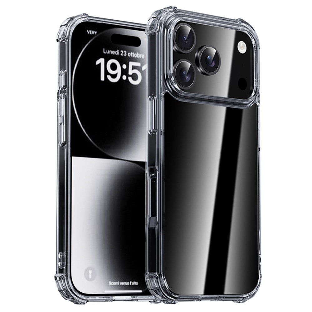 IPAKY iPhone 17 Pro Hybrid Case with Reinforced Corners - Transparent