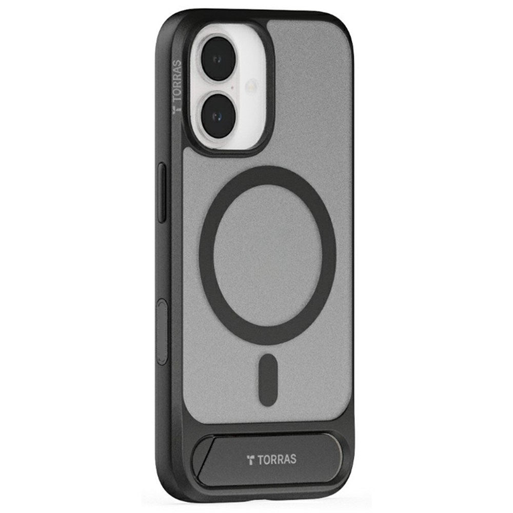 TORRAS iPhone 17 Pstand Hybrid Case with Kickstand - MagSafe Compatible - Black