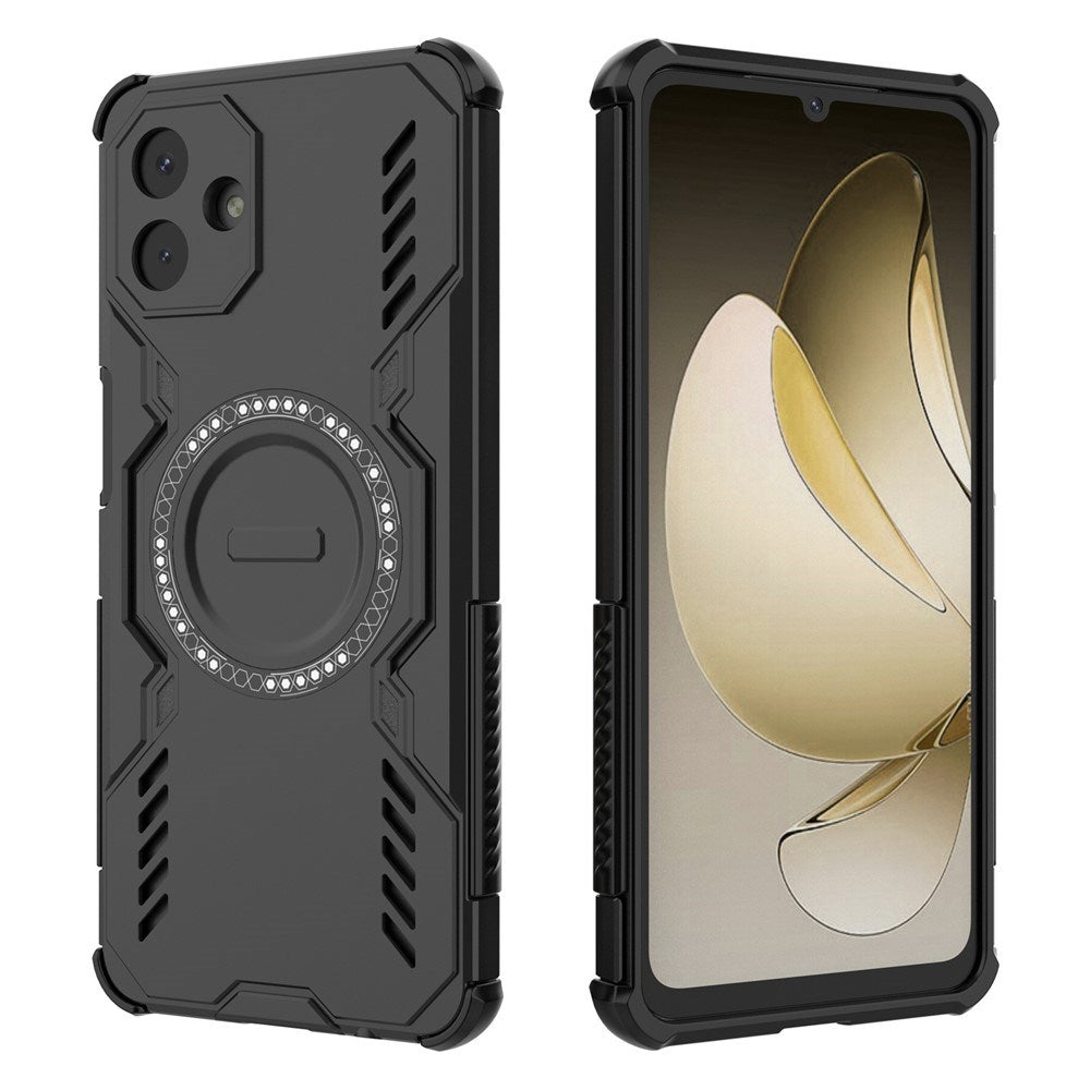 EIDERWOOD Samsung Galaxy A07 Craftsman Case with Heat Dissipation - MagSafe Compatible - Black