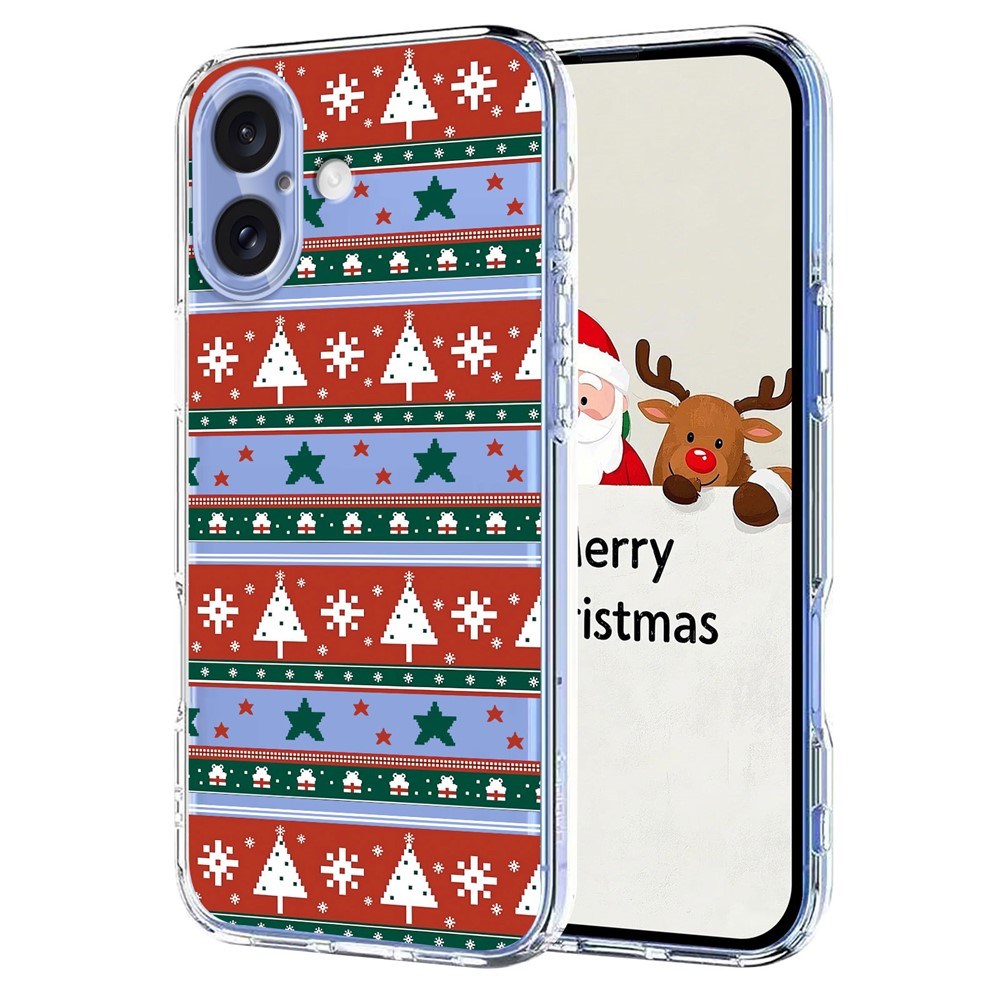 EIDERWOOD iPhone 17 Flexible Plastic Christmas Case with Motif - Transparent / Pattern