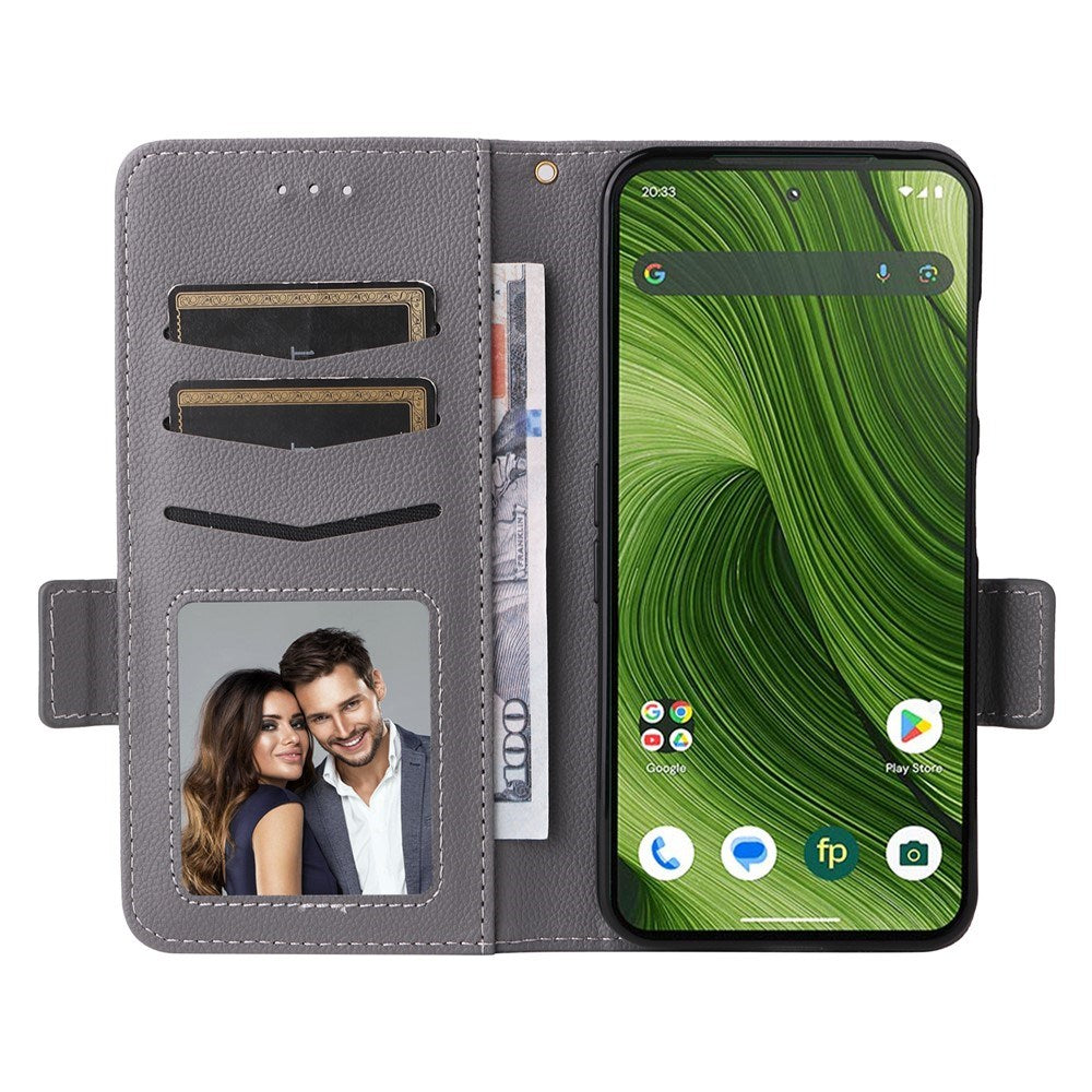Fairphone (Gen. 6+ / Gen. 6) EIDERWOOD Artificial Leather Flip Case with Strap - Grey