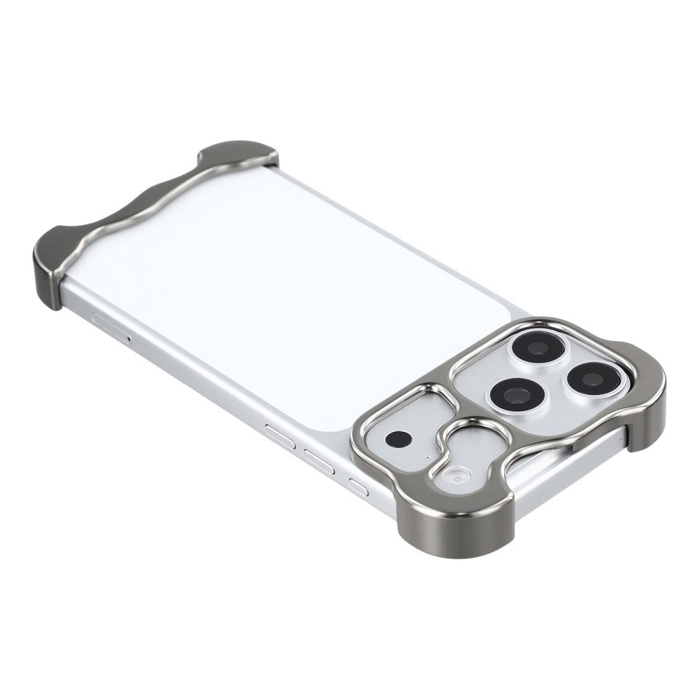 iPhone 17 Pro Max Two-Piece Metal Bumper Case - Grey