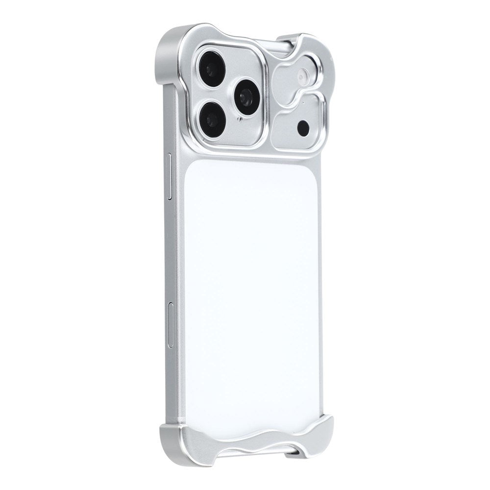 iPhone 17 Pro Max Two-Piece Metal Bumper Case - Silver