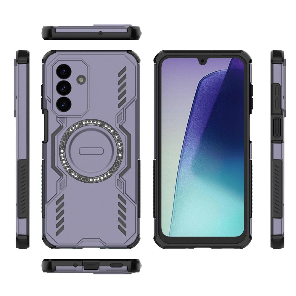 EIDERWOOD Samsung Galaxy A17 (5G) Tough Case with Heat Dissipation - MagSafe Compatible - Gray-Purple