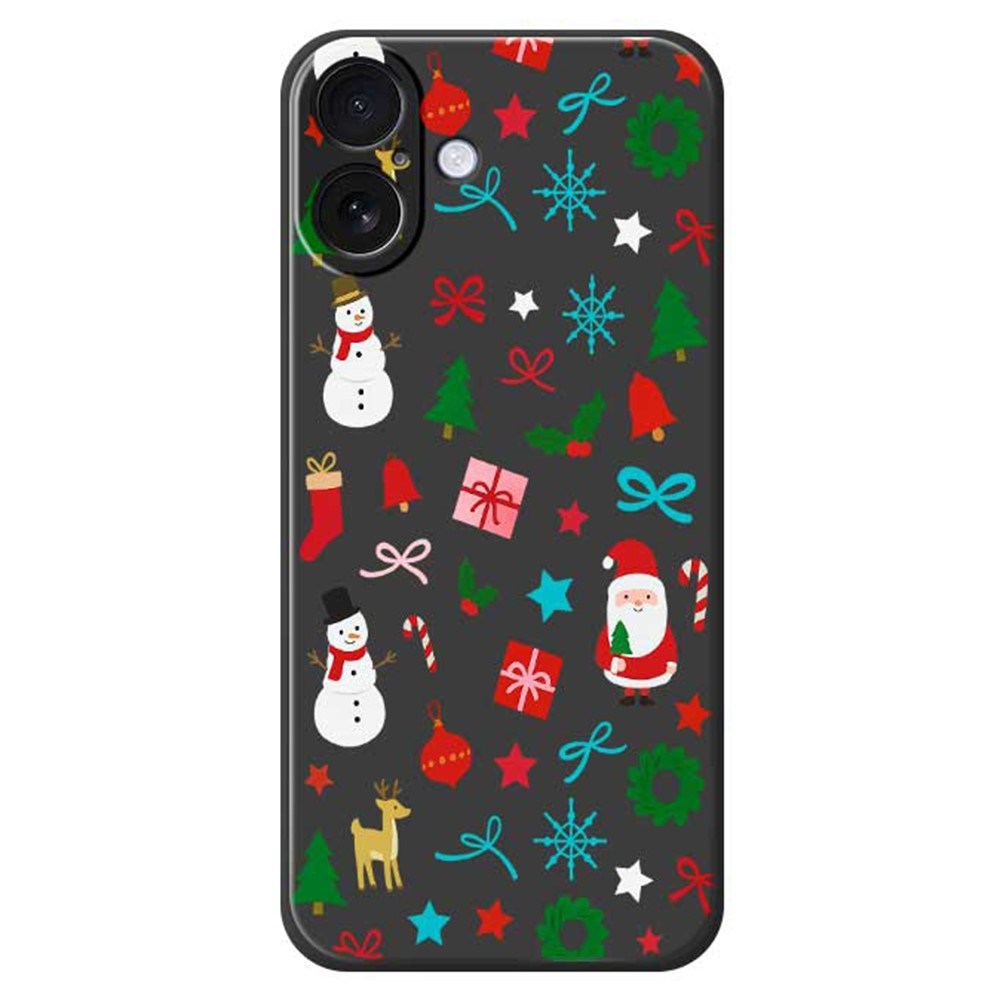 EIDERWOOD iPhone 17 Christmas Case - Flexible Plastic - Christmas Decorations / Black