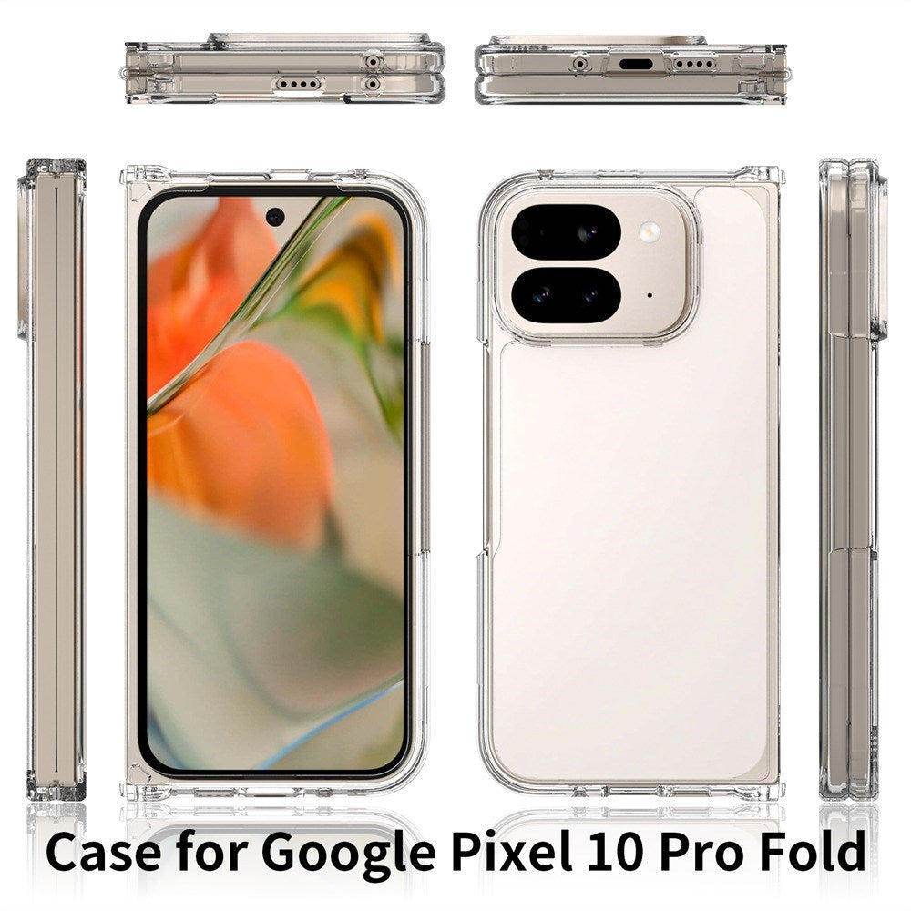 EIDERWOOD Google Pixel 10 Pro Fold Hybrid Plastic Case - Transparent / Black