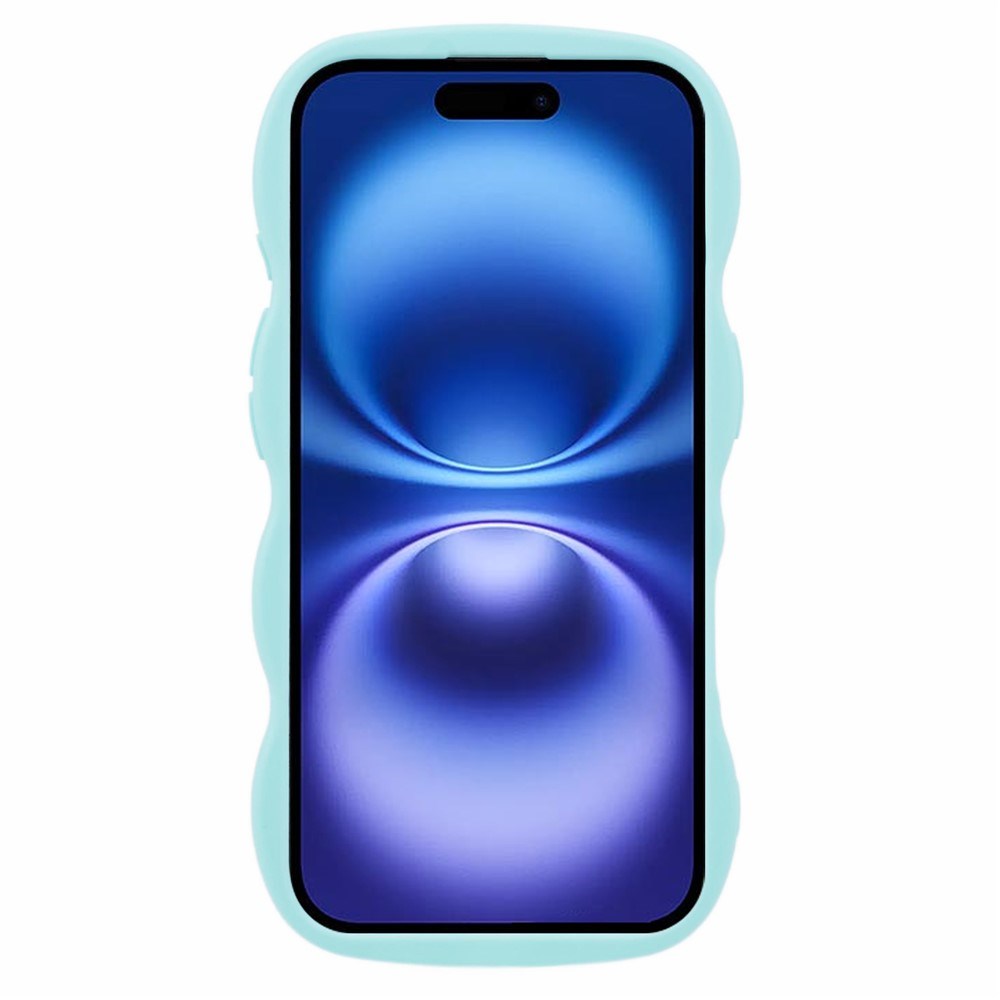 EIDERWOOD iPhone 17 Flexible Plastic Wavy Case - Blue