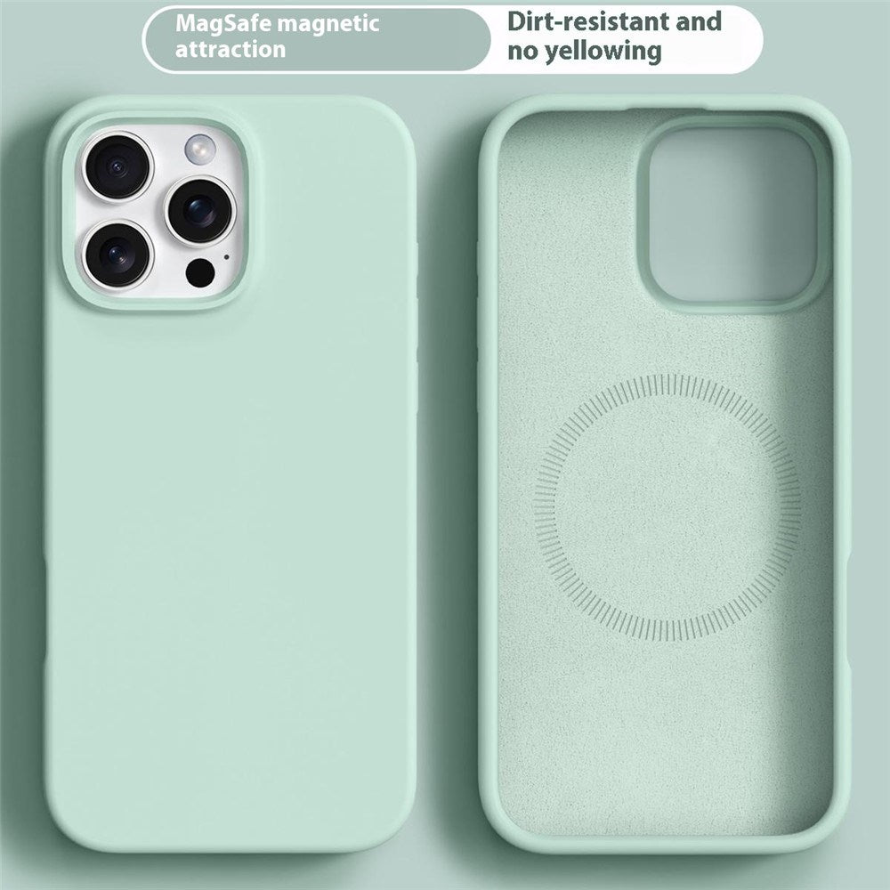 iPhone 16 Pro Max 2-in-1 Silicone & Hard Plastic Case - MagSafe Compatible - Light Green