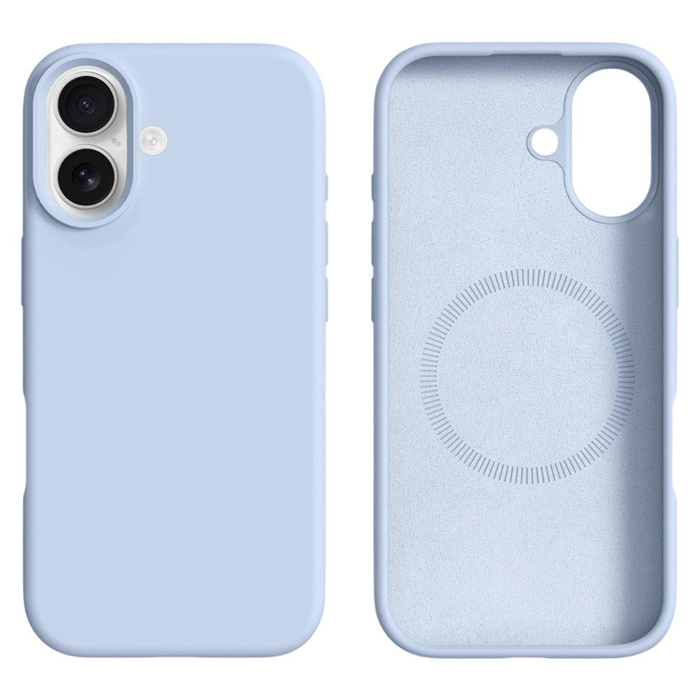 iPhone 16 2-in-1 Silicone & Hard Plastic Case - MagSafe Compatible - Light Blue