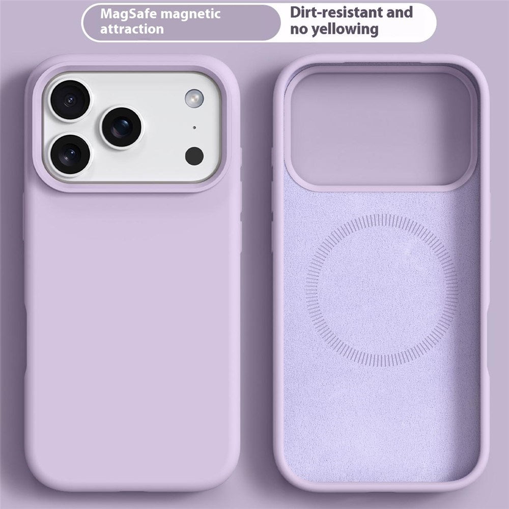 iPhone 17 Pro 2-in-1 Silicone & Hard Plastic Case- MagSafe Compatible - Light Purple
