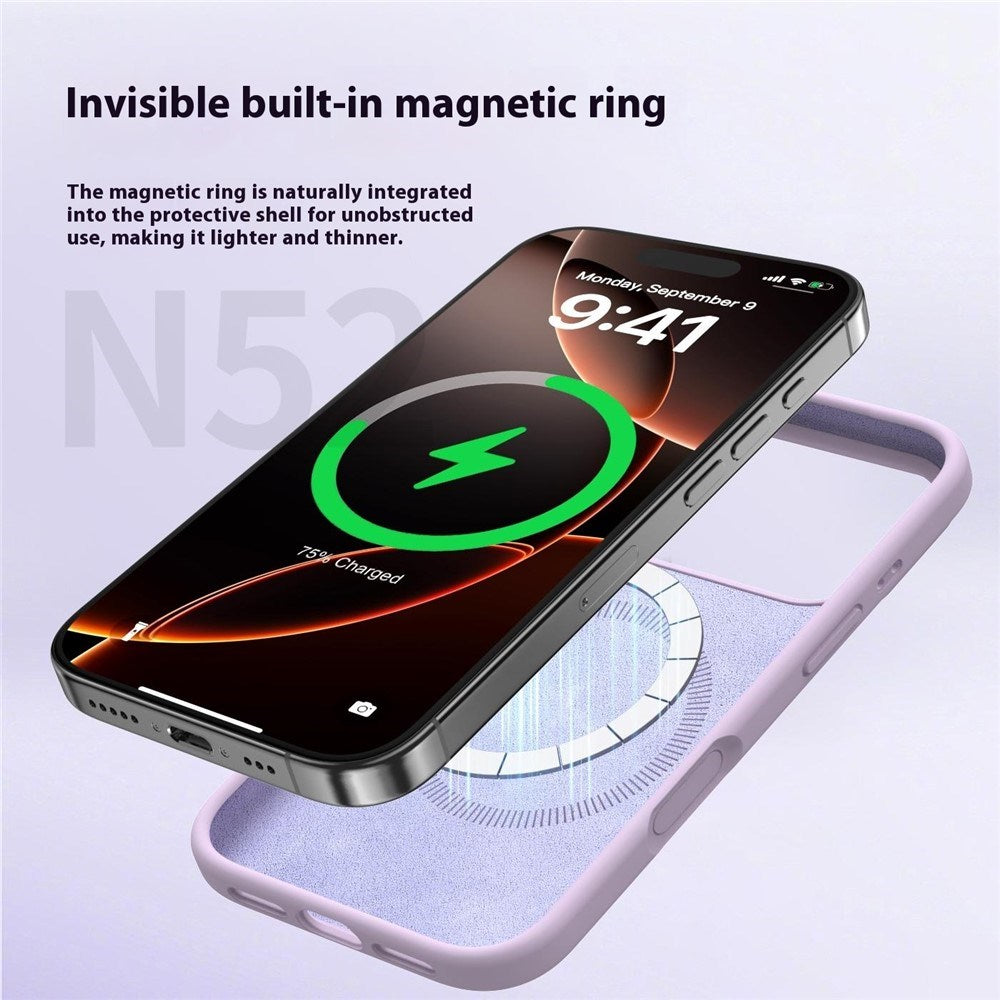 iPhone 17 Pro 2-in-1 Silicone & Hard Plastic Case- MagSafe Compatible - Light Purple