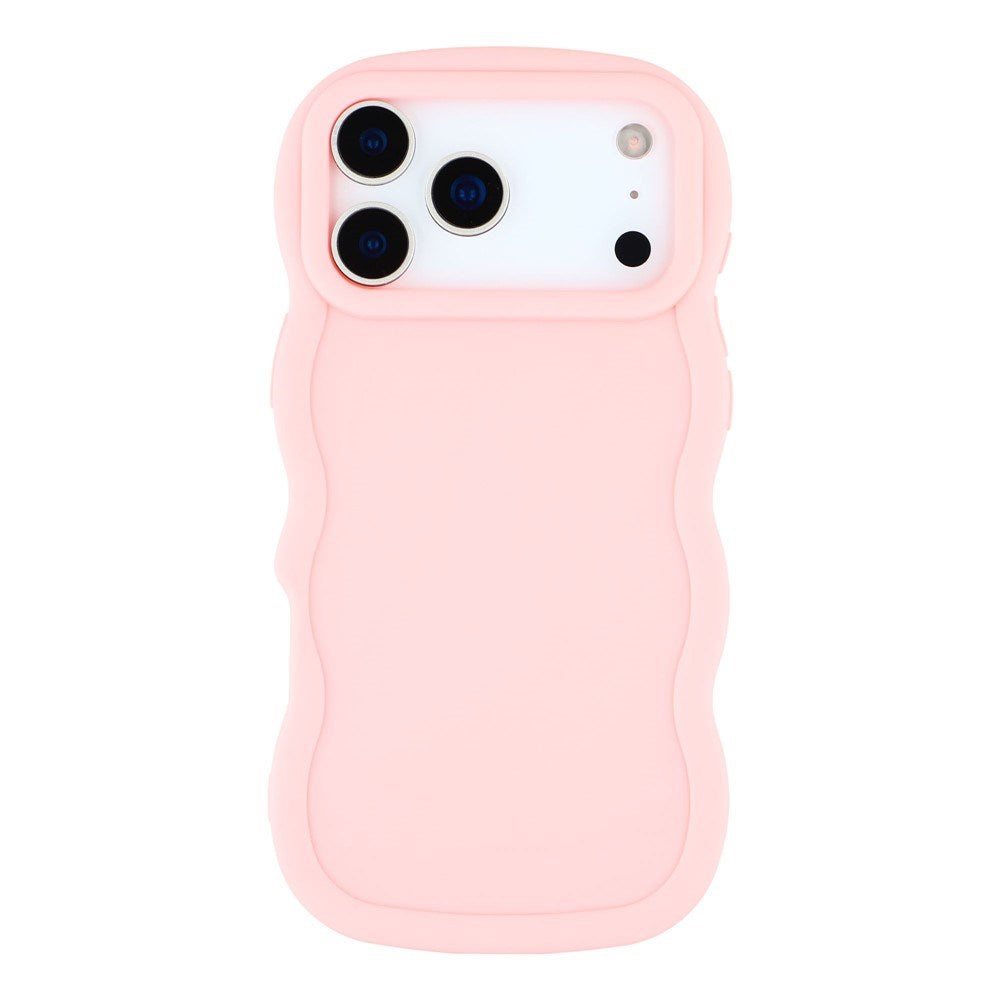 EIDERWOOD iPhone 17 Pro Flexible Plastic Wavy Case - Pink