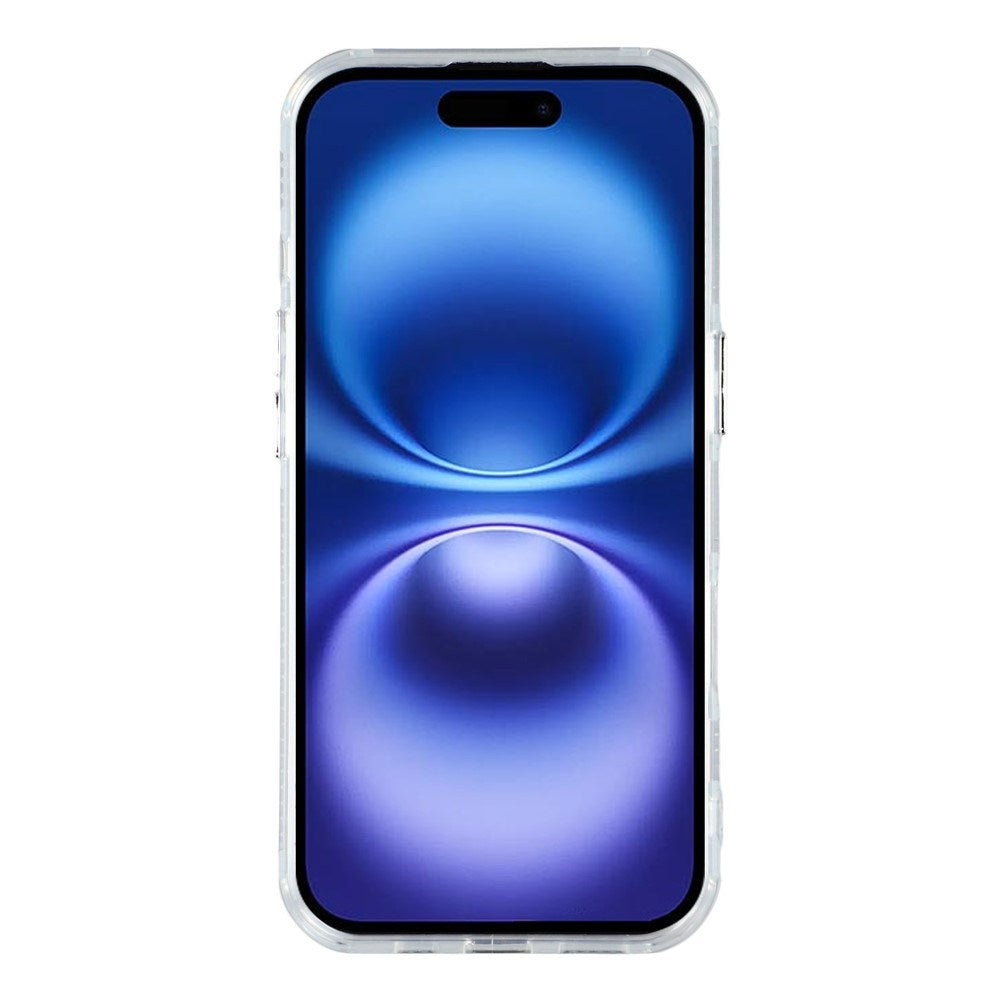 EIDERWOOD iPhone 17 Hybrid Plastic Case with Built-in Camera Lens Protection - Foil Pattern / Silver