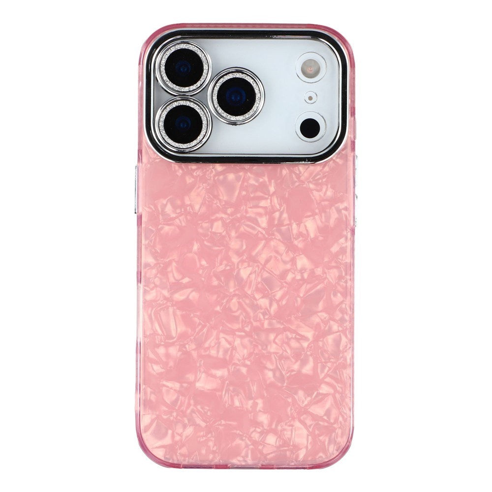 EIDERWOOD iPhone 17 Pro Hybrid Plastic Case with Built-in Camera Lens Protection - Pearlescent Pattern / Pink