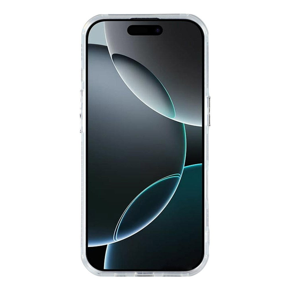 EIDERWOOD iPhone 17 Pro Max Hybrid Plastic Case with Built-in Camera Lens Protection - Wavy Pattern / Silver