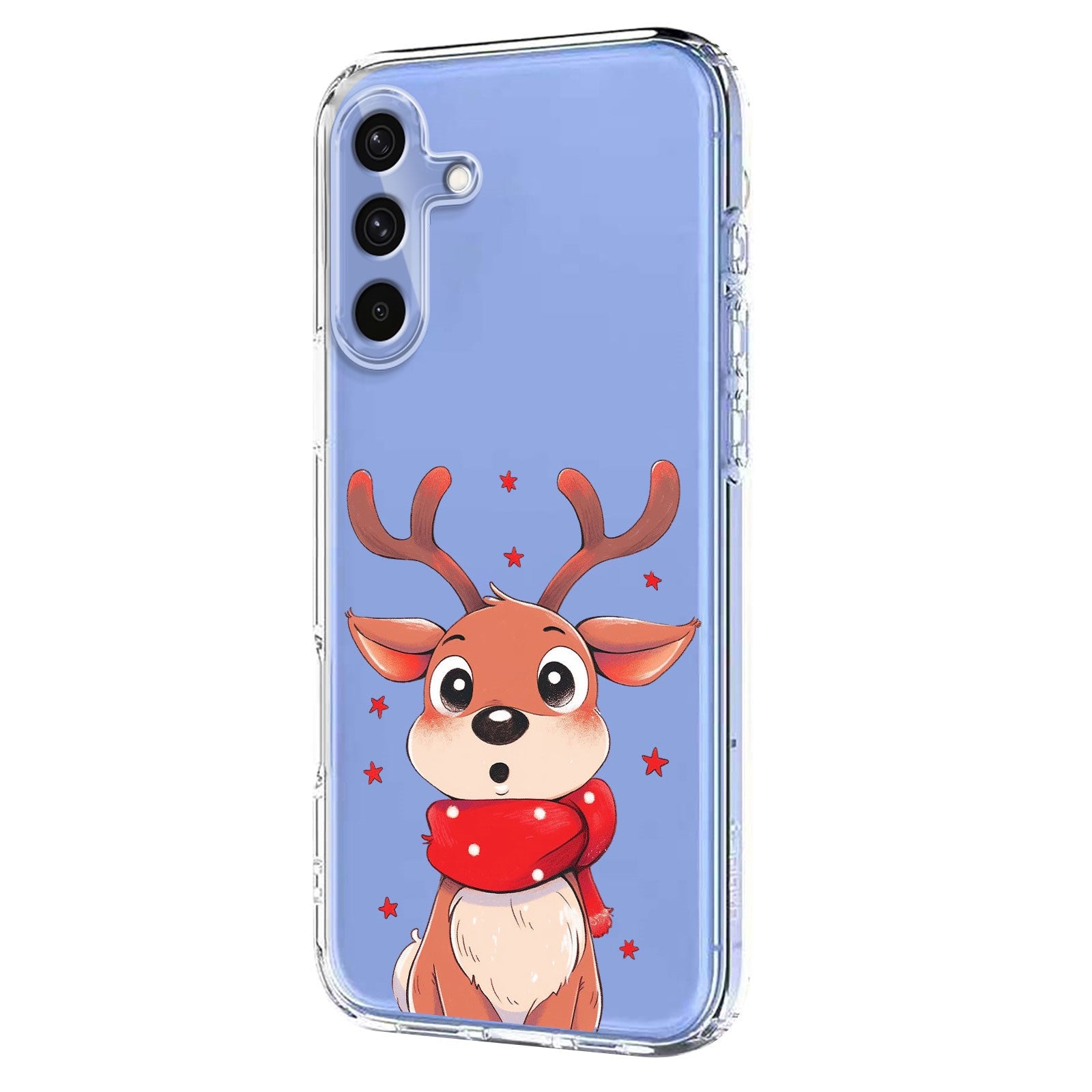EIDERWOOD Samsung Galaxy A56 (5G) Flexible Plastic Christmas Case with Motif - Transparent / Reindeer