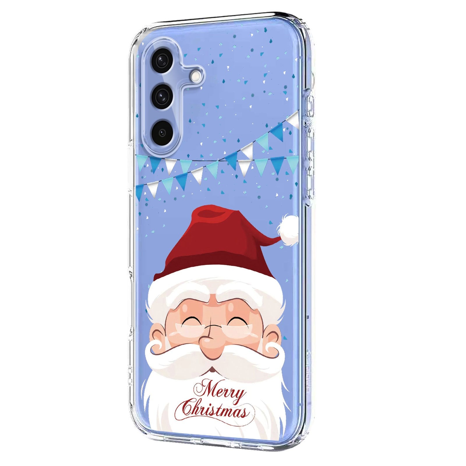 EIDERWOOD Samsung Galaxy A56 (5G) Flexible Plastic Christmas Case with Motif - Transparent / Santa Claus
