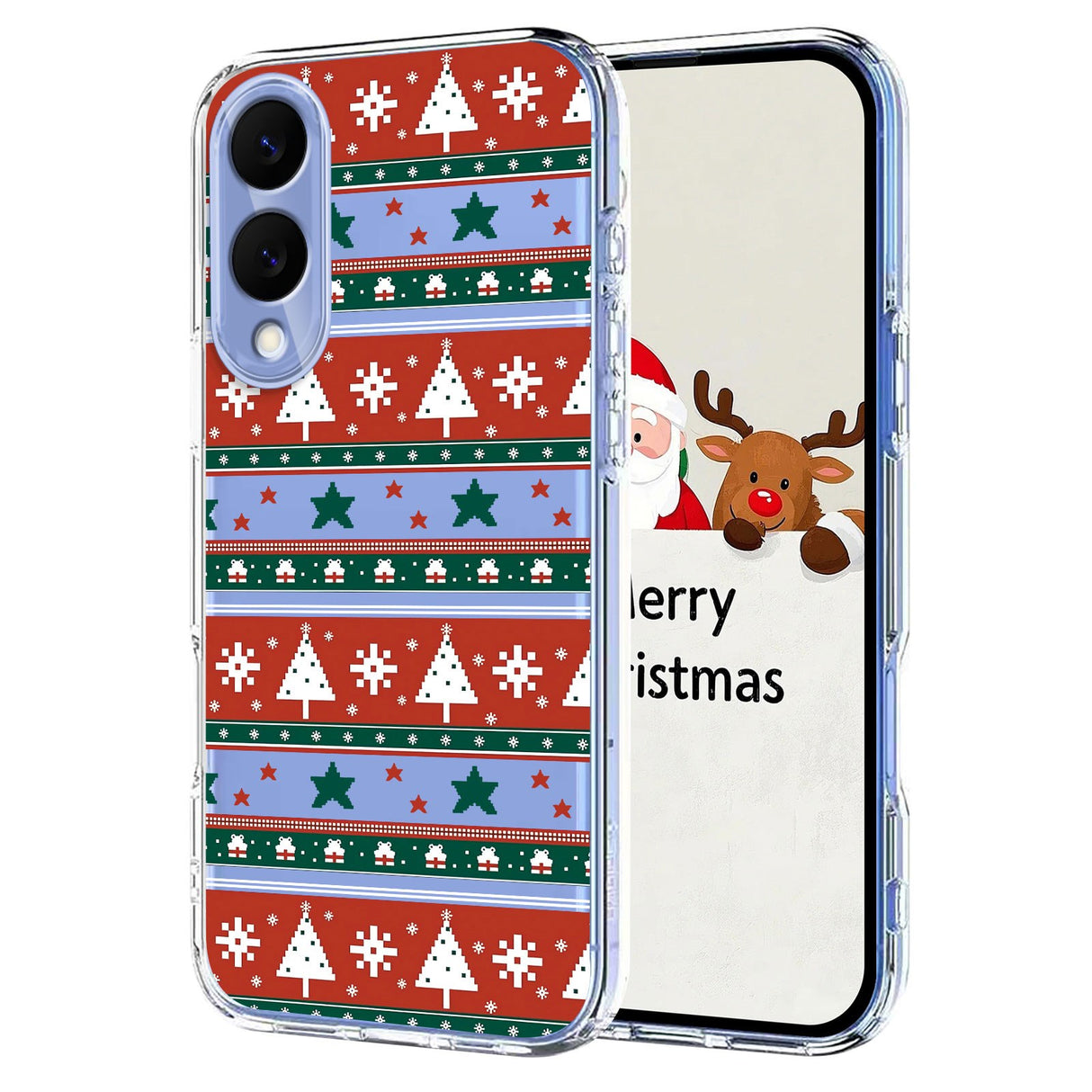 EIDERWOOD Samsung Galaxy S25 Edge Flexible Plastic Christmas Case with Motif - Transparent / Pattern