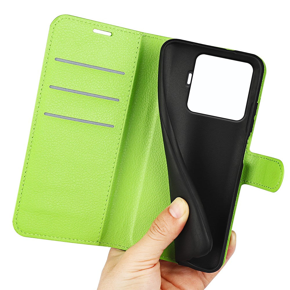 Xiaomi 15T Pro EIDERWOOD Faux Leather Flip Case with Cardholder & Stand Function - Green