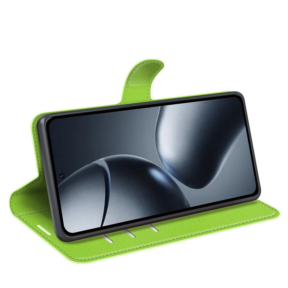 Xiaomi 15T Pro EIDERWOOD Faux Leather Flip Case with Cardholder & Stand Function - Green