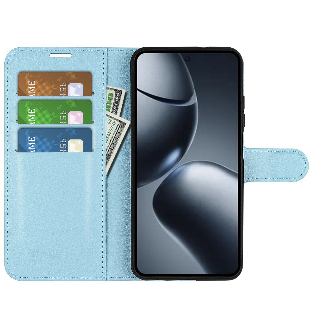 Xiaomi 15T Pro EIDERWOOD Faux Leather Flip Case with Cardholder & Stand Function - Blue