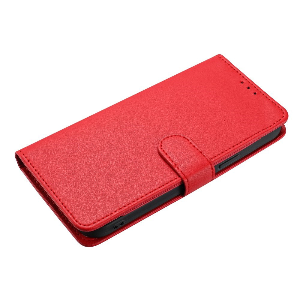 Motorola Moto G86 Power EIDERWOOD Faux Leather Case with Strap & Card Holder - Red