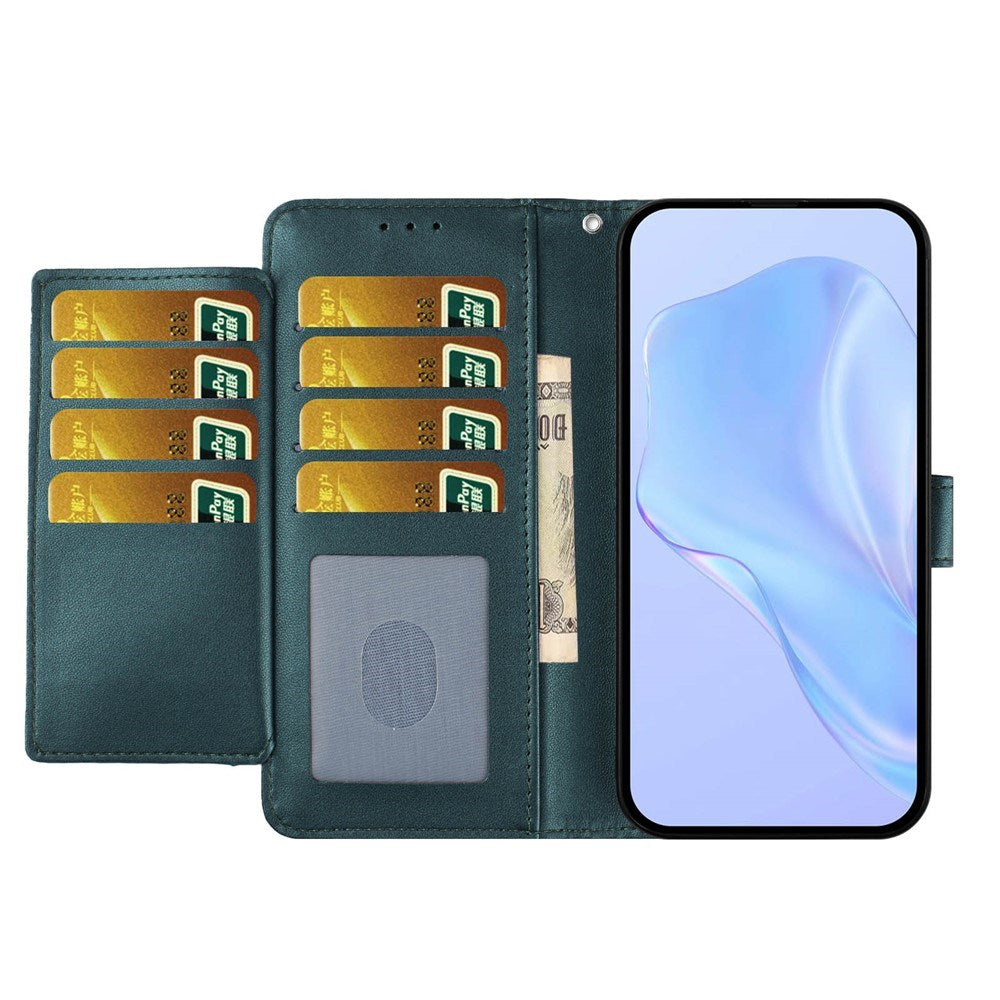 Motorola Moto G86 Power EIDERWOOD Faux Leather Case with Strap & Card Holder - Green