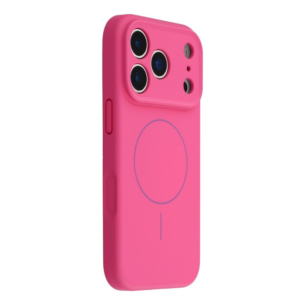 EIDERWOOD iPhone 17 Pro Max Flexible Plastic Case with Lined Inside - MagSafe Compatible - Hot Pink