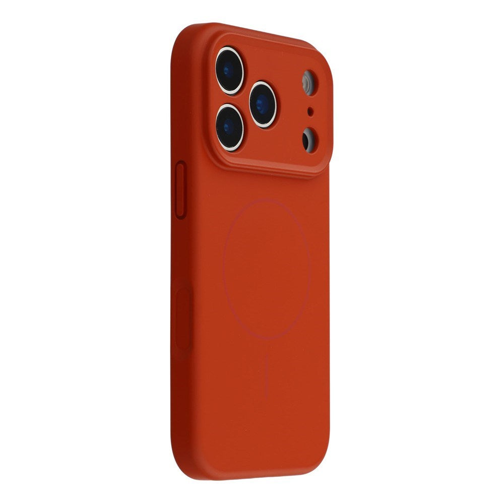 EIDERWOOD iPhone 17 Pro Flexible Plastic Case with Lined Inside - MagSafe Compatible - Dark Red