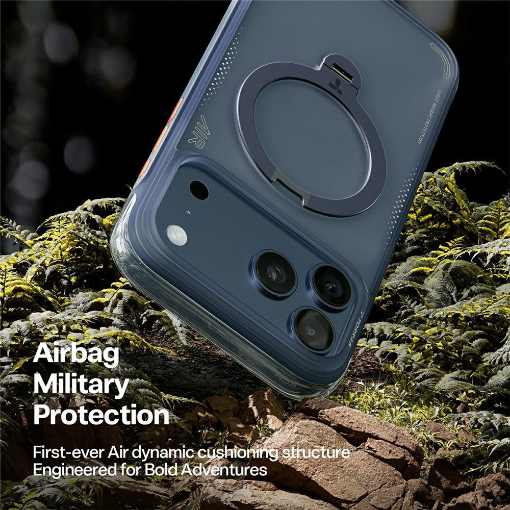 iPhone 17 Pro Max TORRAS Ostand Q3 Air Case with Kickstand - MagSafe Compatible - Blue