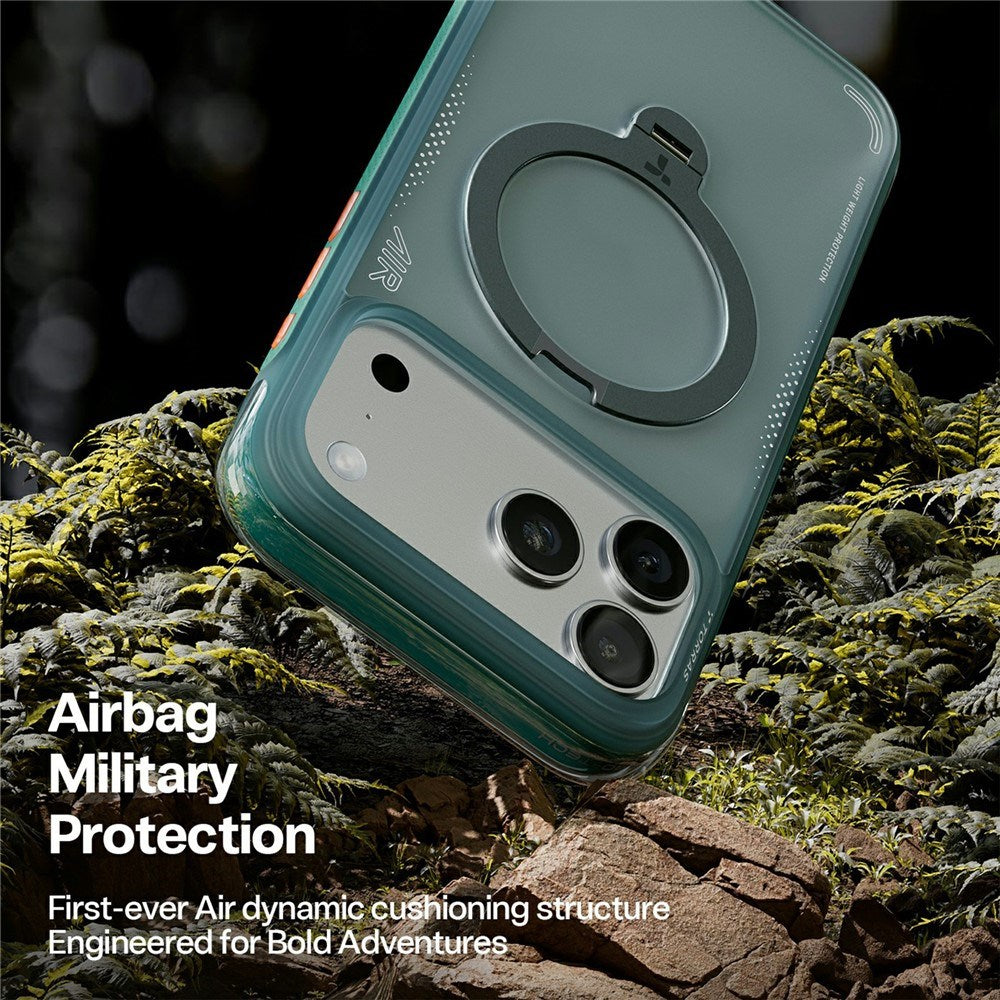 iPhone 17 Pro Max TORRAS Ostand Q3 Air Case with Kickstand - MagSafe Compatible - Green